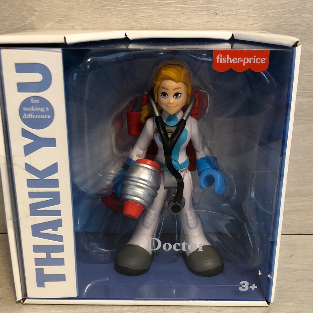 Fisher-Price Thank You Heroes Female Doctor 6” Action Figure NEW in Box NIB